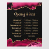 マゼンタ金ゴールド攪拌開口時間ウィンドウの固定 ウィンドウサイン (シート)