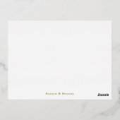 マゼンタ金結婚箔サンキューカード 箔シーズンポストカード (裏面)