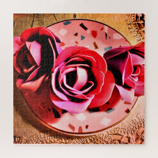 マゼンタ開花 ジグソーパズル (横)