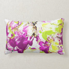 マゼンタ雨クッション ランバークッション