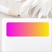 マゼンタ黄色グラデーション ラベル (インサイチュ)