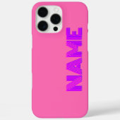 マゼンタ3Dインディゴモダン名 | ホットピおもしろいンク Case-Mate iPhoneケース (裏面)