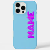 マゼンタ3Dインディゴモダン名 | 空おもしろい青 Case-Mate iPhoneケース (裏面)