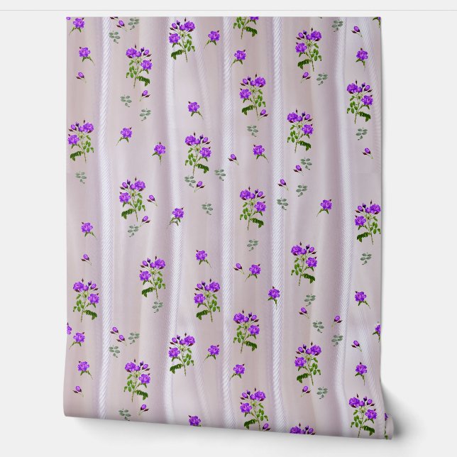 マゼンタ – ピンクのシルクの紫がかった紫のバラ 壁紙 (ほどく)