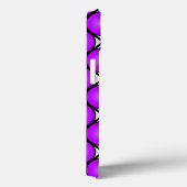 マゼンタ ピンクドット 黒 白 ラティス模様 Case-Mate iPhoneケース (裏面 / 右)