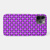 マゼンタ ピンクドット 黒 白 ラティス模様 Case-Mate iPhoneケース (裏面(横))