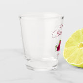 マゼンタ&ピンクボホバラエレガントブライダルシャワー ショットグラス (左)