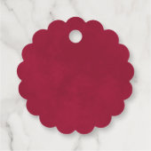 マゼンタ&ピンクローズラブ&感謝していブライダルシャワー フェイバータグ (裏面)