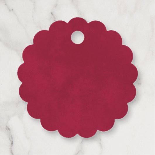 マゼンタ&ピンクローズラブ&感謝していブライダルシャワー フェイバータグ (裏面)