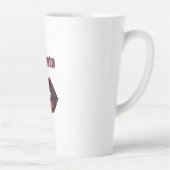マゼンタ ボルドー 赤い唇 カフェラテマグ (右)