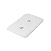 マゼンタ – 赤、黄色がかったオレンジ色の装飾 バスマット (アングル)