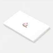 マゼンタ – 赤、黄色がかったオレンジ色の装飾 ポストイット (アングル)