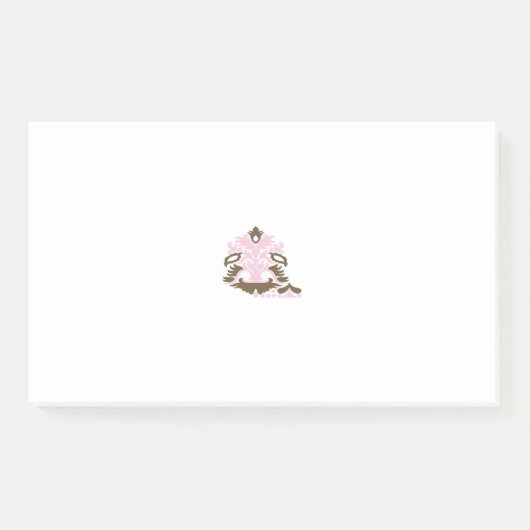 マゼンタ – 赤、黄色がかったオレンジ色の装飾 ポストイット (正面)