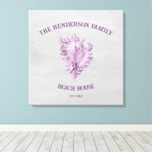 マゼンタConchシェルキャンバス印刷