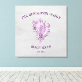 マゼンタConchシェルキャンバス印刷 キャンバスプリント