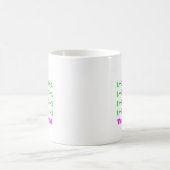 マゼンタGr 22歳の コーヒーマグカップ (中央)