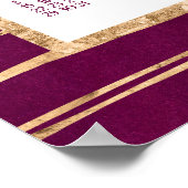 マゼンダおよび金箔2017年カレンダポスター ポスター (角)