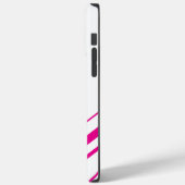マゼンダと白の対角線 Case-Mate iPhoneケース (裏面 / 左)