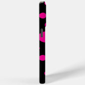 マゼンダストライプーとブラックの斑点と色 Case-Mate iPhoneケース (裏面 / 右)