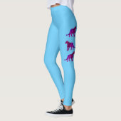 マゼンダ実在ーヒョウ レギンス (左)