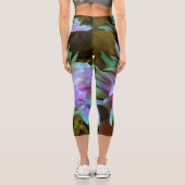 マゼンダ素晴らしーグリーンサボサボダリア カプリレギンス (裏面)