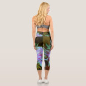 マゼンダ素晴らしーグリーンサボサボダリア カプリレギンス (裏面)