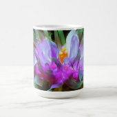 マゼンダ素晴らしーグリーンサボサボダリア コーヒーマグカップ (中央)