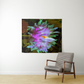 マゼンダ素晴らしーグリーンサボサボダリア タペストリー (インサイチュ(横))