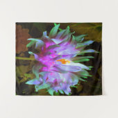 マゼンダ素晴らしーグリーンサボサボダリア タペストリー (正面(横))