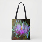 マゼンダ素晴らしーグリーンサボサボダリア トートバッグ (正面)