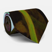 マゼンダ素晴らしーグリーンサボサボダリア ネクタイ (ロール)