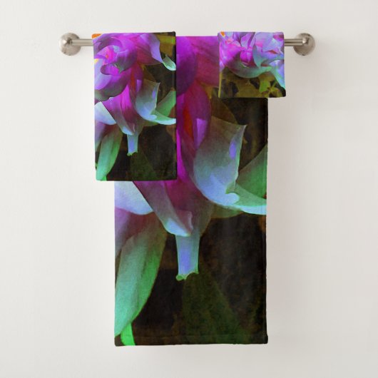 マゼンダ素晴らしーグリーンサボサボダリア バスタオルセット (インサイチュ)