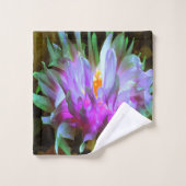 マゼンダ素晴らしーグリーンサボサボダリア バスタオルセット (ウォッシュタオル)