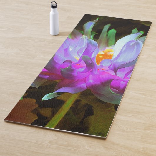 マゼンダ素晴らしーグリーンサボサボダリア ヨガマット (インサイチュ)