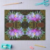 マゼンダ素晴らしーグリーンサボサボダリア 薄葉紙 (クラフト)