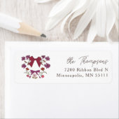 マゼンダ素朴ンの湾曲形 ラベル (インサイチュ)