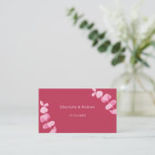 マゼンダ結婚ーの応答ウェブサイトQRコードRSVP エンクロージャーカード (スタンド正面)