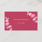 マゼンダ結婚ーの応答ウェブサイトQRコードRSVP エンクロージャーカード (正面)