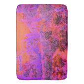 マゼントリップ(幻覚体験)のようなタとオレンジの印象派庭園 バスマット (正面縦)