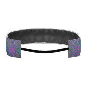 マゼントリップ(幻覚体験)のようなタ、青および緑の抽象芸術蝶 アスレチックヘッドバンド (裏面)