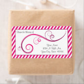 マゼンパーソナライズされたタスワール蔵書票 ラベル (インサイチュ)