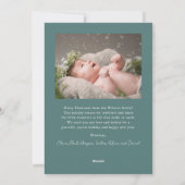 マゼンメリータ&グリーン2フォトクリスマス シーズンカード (裏面)