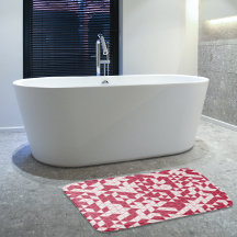 マゼンモダンタガーリー・ピンク幾何学模様