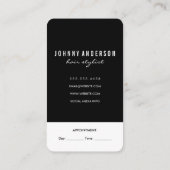 マゼンモダンタグランジシザーアポイントメント 予約カード (裏面)