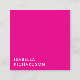 マゼンモダンタミニマリスト スクエア名刺