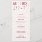 マゼンモダンタミニマルンとテクスチャ結婚のメニュー メニュー (正面)