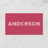 マゼンモダンタミニマルンタイポグラフィプロフェッショナル 名刺 (正面)