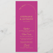 マゼンモダンタミニマルーチ付きマゼンタ結婚ン メニュー (正面)