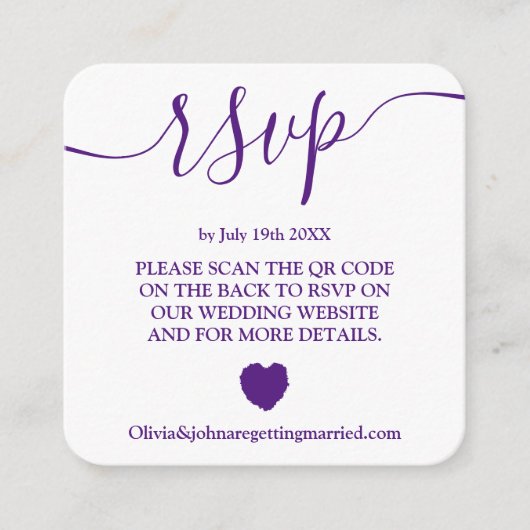 マゼンモダンタ式出欠QRコードエンクロージャカー エンクロージャーカード (正面)