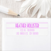 マゼンモダンタ色と白 ラベル (インサイチュ)